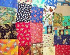 New Cotton Fabric Lot 23 Yds  17  In 24 Cut Pieces Sewing Crafts Yards Prints