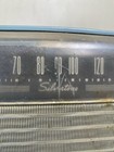 Vintage antique 1948 49 Silvertone 8005 Tube Radio Works Sears Blue Ice Metallic