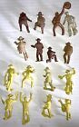 1950s Marx 60mm Western Play Set Figures-16 Pieces