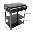 5-burner 2 5kw Portable Camping Natural Gas Stove Outdoor Cooking Gas Stove