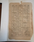 19th Century Persian Manuscript Page Double Sided With Miniature Bird Painting