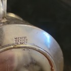 Hecho En Mexico Silverplate Creamer   Sugar Bowl Set With Mother Of Pearl Inlay