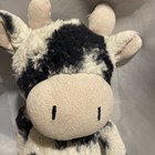 Retired Jellycat Bashful Cow Plush Black White Spotted Stuffed Animal 