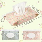Febsnow 2 Pack Baby Wipes Dispenser  Portable Refillable Wipe Holder Baby Wip   