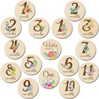 Wooden Circle Shape Craft Wood Thin Disc Round Tag Embellishments Decoration
