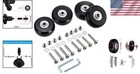 Luggage Repair Kit  4 X 45mm Rubber Wheels With Axles   Tools Included