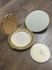 Vintage Zell 5th Avenue Gold Tone Powder Compact With Mirror
