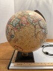 Vintage Mcm Replogle 12    World Premier Lighted Globe Raised Relief Illuminated