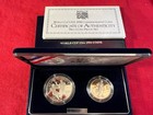 World Cup Usa 1994 Commemorative Two-coin 90  Silver Proof Set Box   Coa