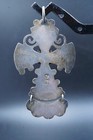 Matl Matilde Poulat 925 Sterling Silver Turquoise  Coral  Amethyst Cross Pendant