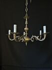  Vintage Antique Brass Medium Chandelier Lighting Ceiling Light 5 Arms 