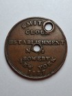 1837 New York City Smith s Clock Estab  time Is Money  Hard Times Merchant Token