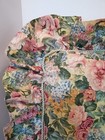 Vintage Croscill 15    Square Coventry Floral Roses Ruffled Throw Pillow Cottage