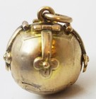 Masonic Orb Watch Fob Cross Pendant Vintage 9ct Gold   Silver