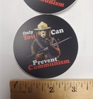 Anti Communism Bear      Stickers 3  Round 