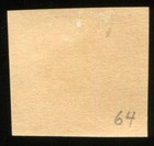 1919 Poland - Scott 64 - Early Polish Eagle 6h Stamp Issued Imperf  W o Gum  204