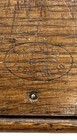 Antique Sewing Puzzle Box Wooden Oak Folding Patented 1889 Empty No Accessories