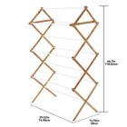 Mainstays Space Saving Foldable Bamboo Laundry Drying Rack