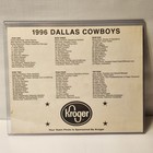 Vintage Original 1996 Dallas Cowboys Team Photo  8x10  Kroger Sponsored