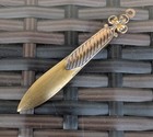 Antique French Victorian Silver Wermeil Gold Wash  Bookmark