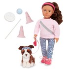 Our Generation Natalia   Nillie 18  Doll   Pet Training Set