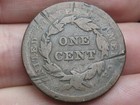 1840 Braided Hair Large Cent Penny  Large Date  Good vg Details