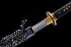 Handmade Japanese Sword T10 Steel Clay Tempered Nagamaki Sharp Blade Full Tang