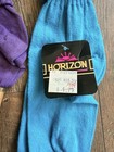 5 Vintage 80s Slouch Socks New Old Stock Size 9-11 Ladies Pink Purple Blue New
