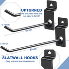 100 Pack Slatwall Hooks Panel Display Hooks Slat Board Peg Accessories Heavy Dut