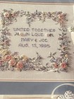 Bucilla Kit Stamped Ribbon Embroidery Wedding Couples Gift