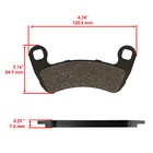 Front   Rear Brake Pads For Polaris Ranger Crew Xp 1000   Xp 1000 Eps 2017-2023