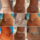 Boho Beads Ankle Bracelet Fashion Women Anklets Adjustable Chain Foot Beach Gift