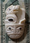 Fine Carved Eagle   Orca Pendant By Mater Tlingit Carver Barry  schgunaa  Smith