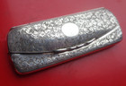 Antique Edwardian Stg  Silver Case H m 1910 - Glasses   Spectacles   Pince Nez