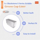 Brati Grease Cup Liner Replacement For Blackstone E-series Griddle for Black