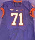 Clemson University Tigers Game Used Football  71 Nike On Field Jersey Size 46