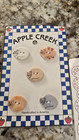 Craft Ceramic Buttons Apple Creek Ivy Cottage Robin Glen Julie Fish Flower