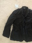 Express Jacket Size Large Black Military Utility Pocket Field Coat