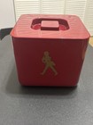 Vintage Johnnie Walker Red Label Ice Bucket Retro Barware Plastic Square W Lid