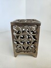 Antique Je Stevens Nickle Plated Cast Iron Still Coin Safe Bank Pre-patent 1890s