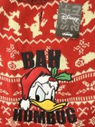 Disney Donald Duck Holiday Dog Sweater Small Bah Humbug Christmas Embroidery New