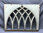 Antique Gothic 15 Lite Arched Glass Top 30x39 Window Sash Vintage Old 245-23b