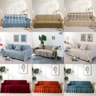 C Lattice Slipcover Sofa Couch Cover Cotton Linen 1 2 3 4 Seat Protector