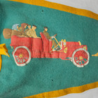 Very Rare 1908 Or 1909 Lowell Ma Auto Carnival Race Felt Pennant Number Three