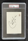 Psa Dna Certified Carlos Santana Signed Slabbed 4x6 Index Card Woodstock     