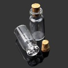 Wholesale Small Clear Cork Vials Glass Bottles Tiny Wishing Bottle 0 5ml 11x18mm