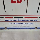 Vtg  Uncle Sam U s  Postage Stamp Machine Red  White  And Blue 3 Lever