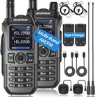 Long Range Walkie Talkie 2 Set 50 Mile Two Way Radio Charge Headset Waterproof