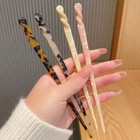 4 Colors Hair Sticks Acetate Clip Pins For Women Elegance Lady Hairpins Fas