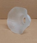 Vintage Frosted Clear Lamp Light Shade Ruffled Tulip  Multiple Available
